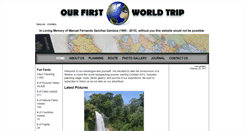 Desktop Screenshot of ourfirstworldtrip.com